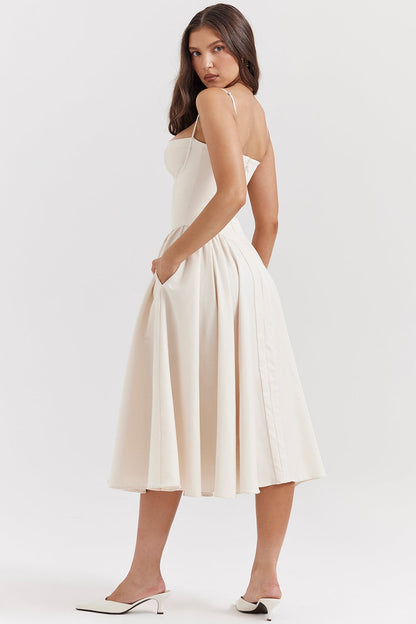 Lilly | Corset Midi Dress