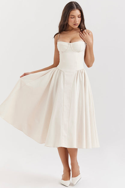 Lilly | Corset Midi Dress