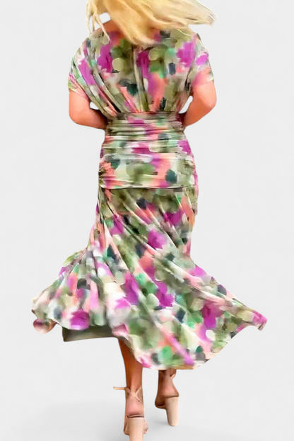 Angela | Long Dress with V-Neckline