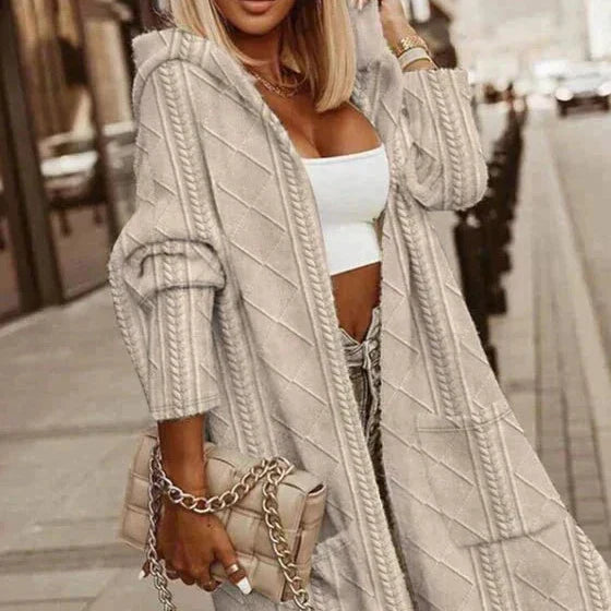 Maya | Longline Hooded Cardigan