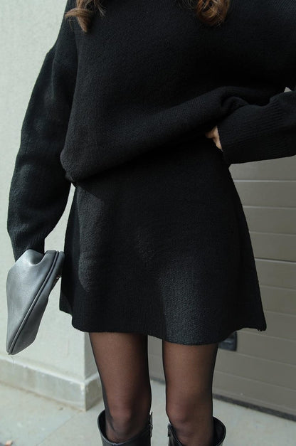 Aubrey | Knitted Co-ord – Sweater & Skirt
