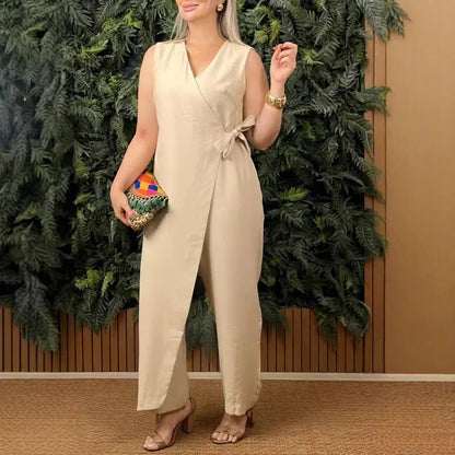 Lilianna | Stylish jumpsuit with a wrap-style design – effortless class