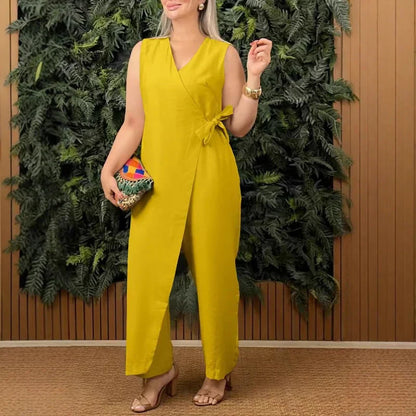 Lilianna | Stylish jumpsuit with a wrap-style design – effortless class